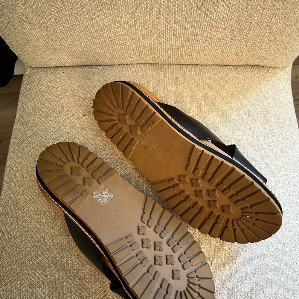 Madewell Black Leather Mules - Picture 2 of 5